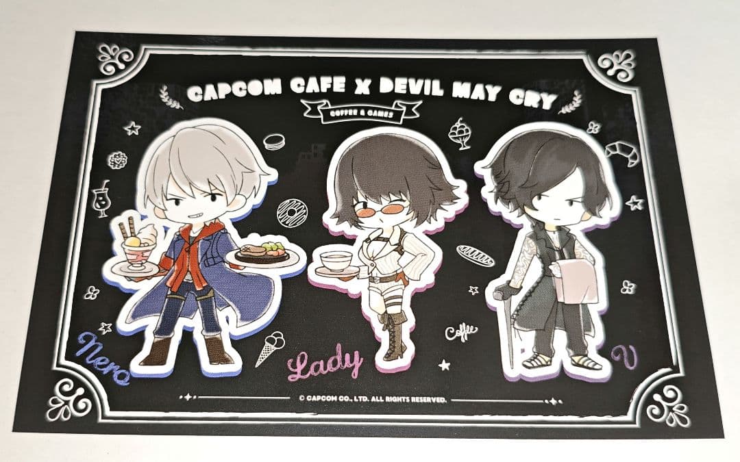 デビルメイクライ 集合 その1 ブロマイド風ポストカード カプコンカフェ 7弾
