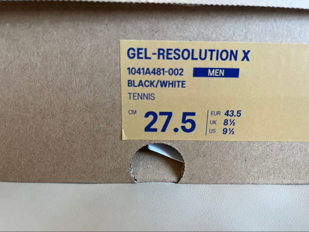 ASICS GEL-RESOLUTION X 27.5cm テニスシューズ
