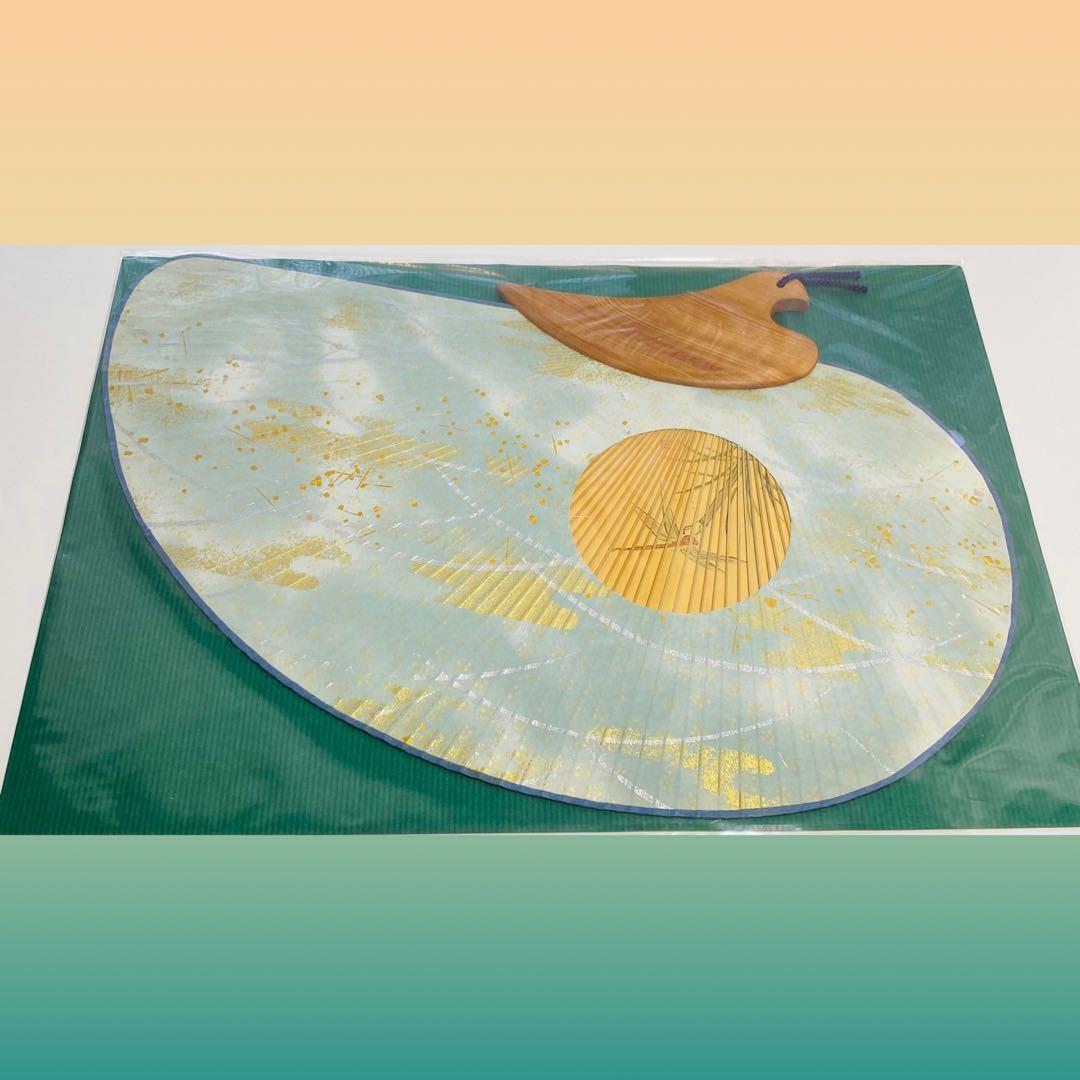 逸品 未使用 都うちわ 加藤照邦氏作