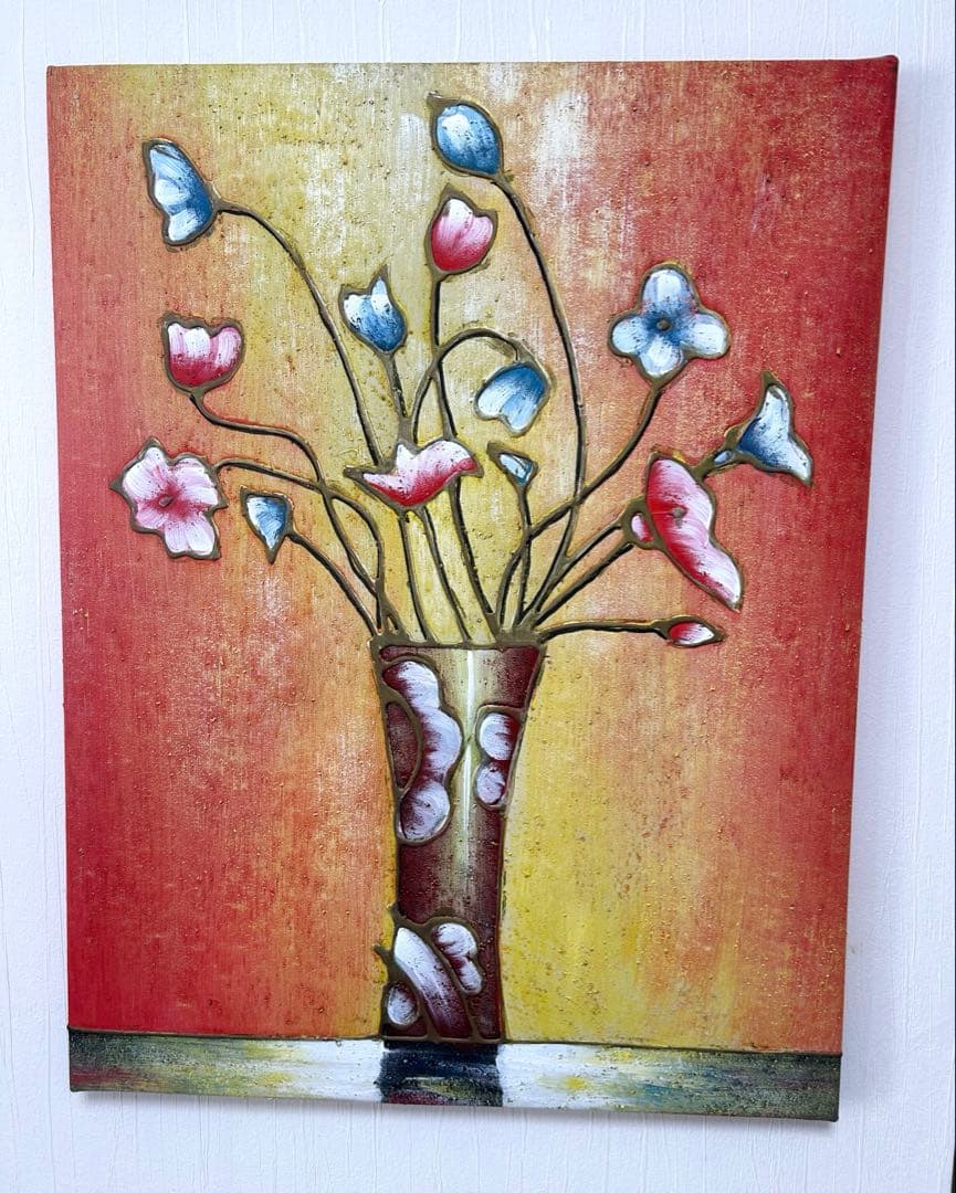 絵画　油絵　壁掛け　作者不明