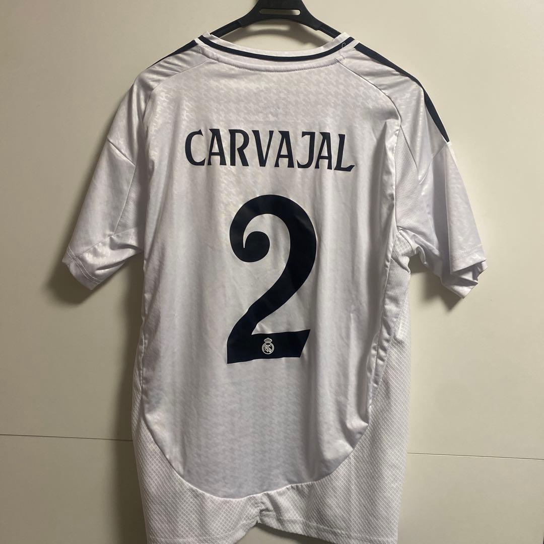レアルマドリード ユニフォーム カルバハル #2 adidas ホーム 白 L