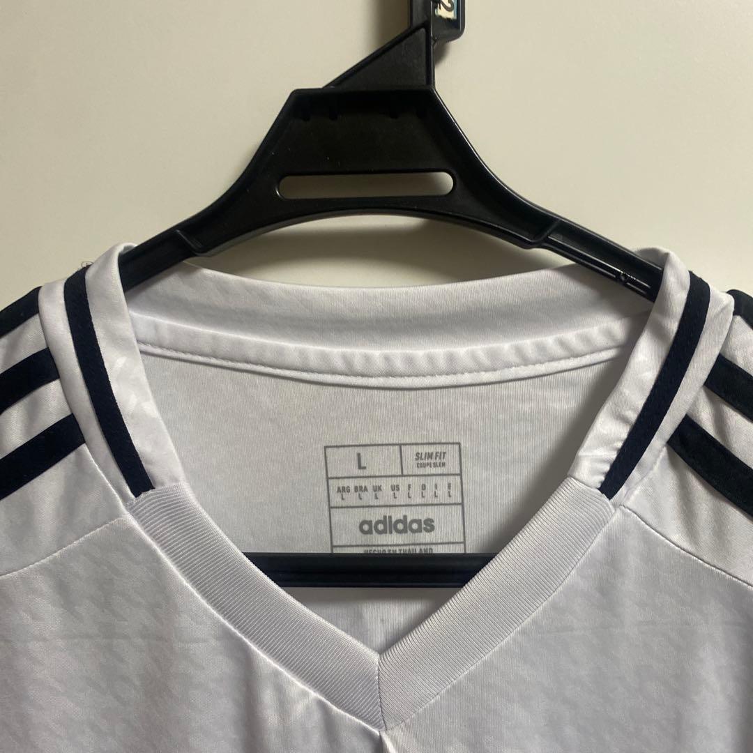 レアルマドリード ユニフォーム カルバハル #2 adidas ホーム 白 L