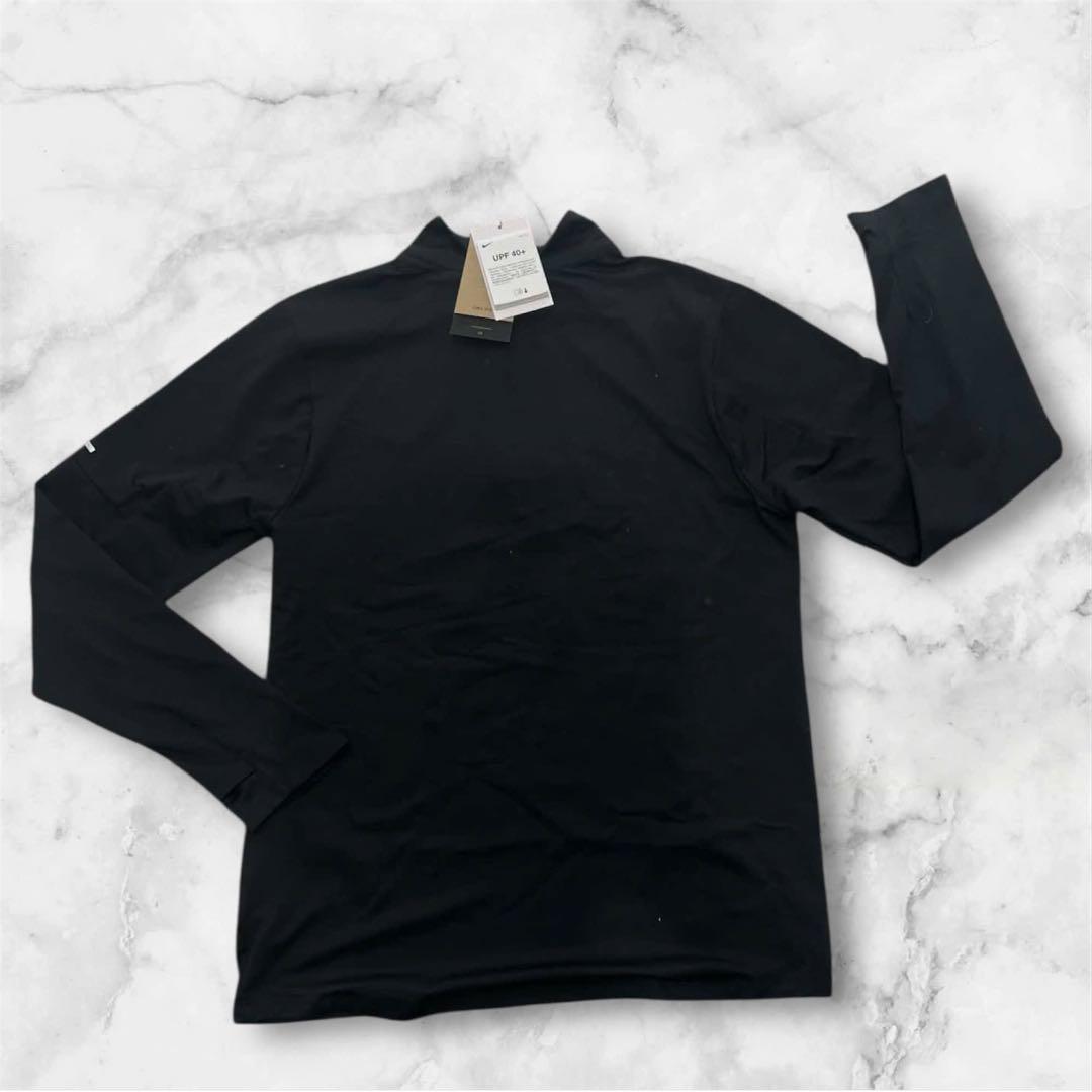 Nike ブラック 長袖ポロシャツ