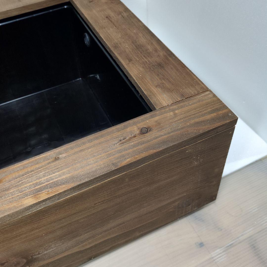 NV22 杉板カバーセット　オーバーフロー加工　木枠　ビオトープ　メダカ