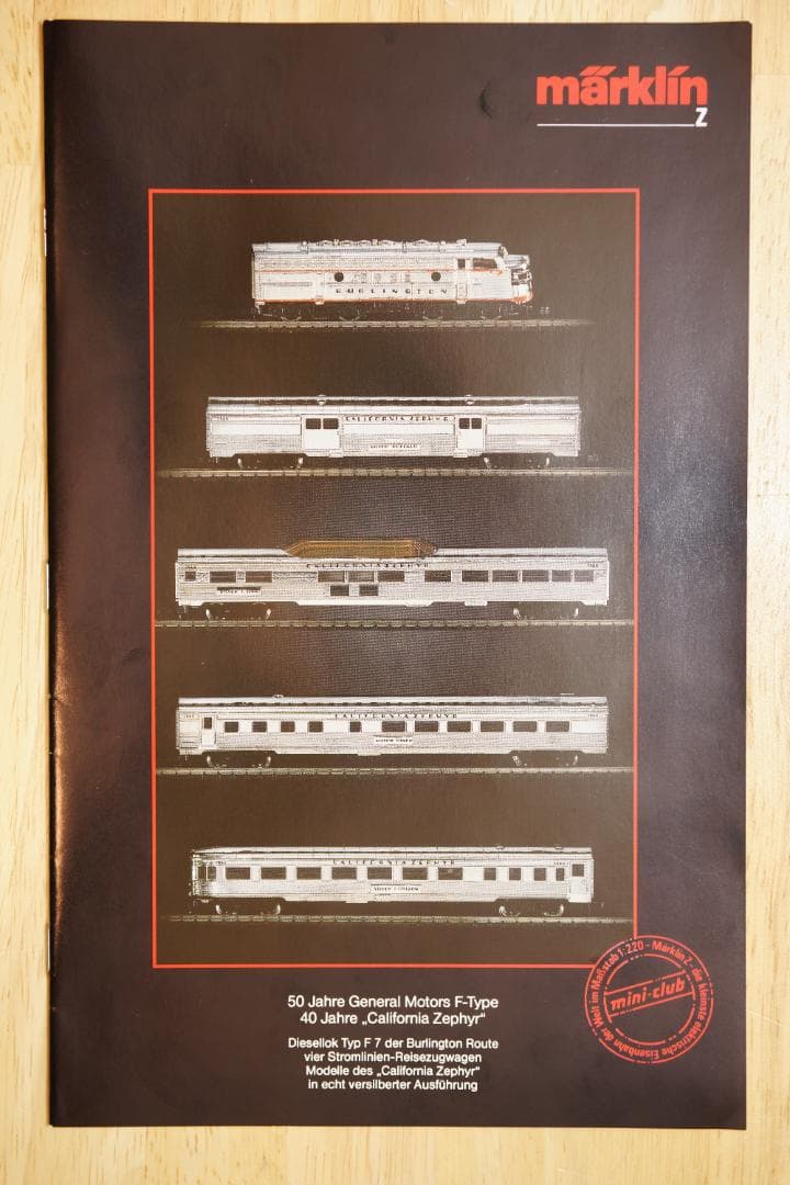 鉄道模型 Marklin Z gauge rare Zephyr set