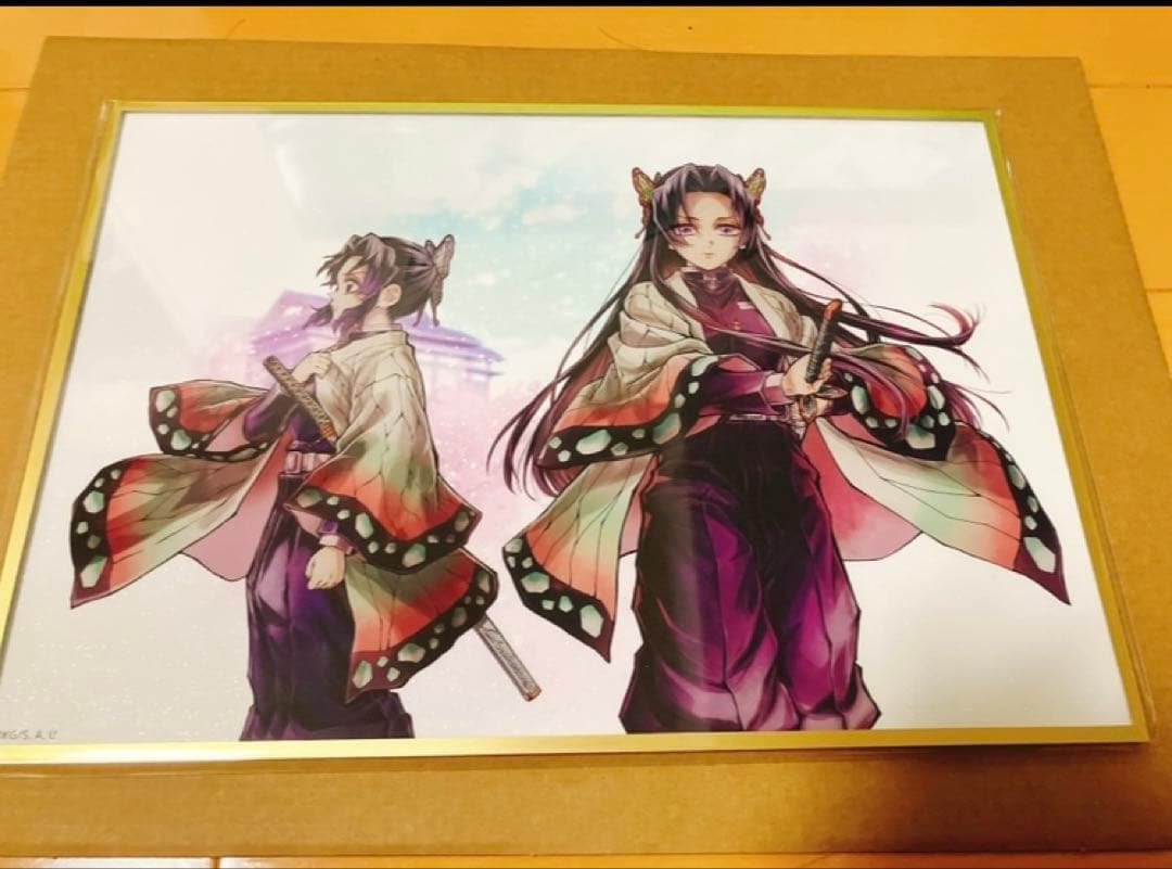 鬼滅の刃　WEBショップくじ　しのぶとカナエ　B賞　アクリル色紙