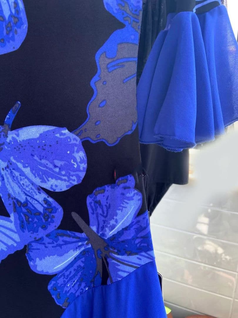 セール社交ダンスドレス スタンダードドレス 蝶々モダンダンス オーダーメイド