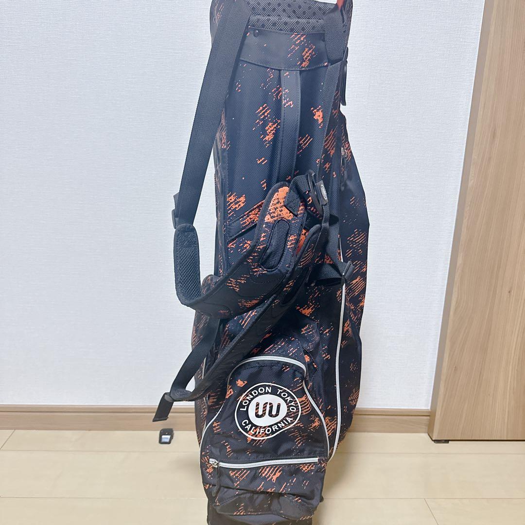 未使用級 OUUL オウル スタンド式 軽量 キャディバッグ 9型 4分割