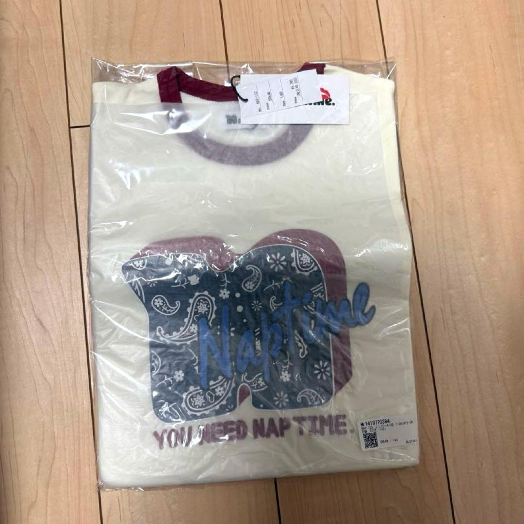 Naptime リンガーTシャツ 140