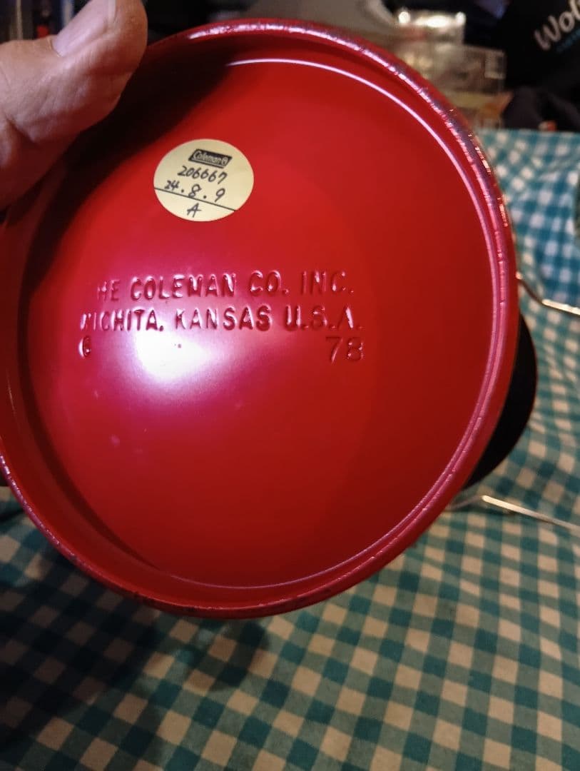 Coleman 赤 ランタン モデル200A　整備済ヴィンテージ