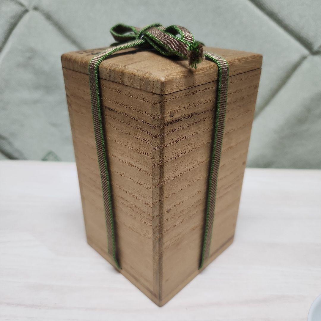 初代竹泉作　筆絵　染付　茶碗　五客　共箱付