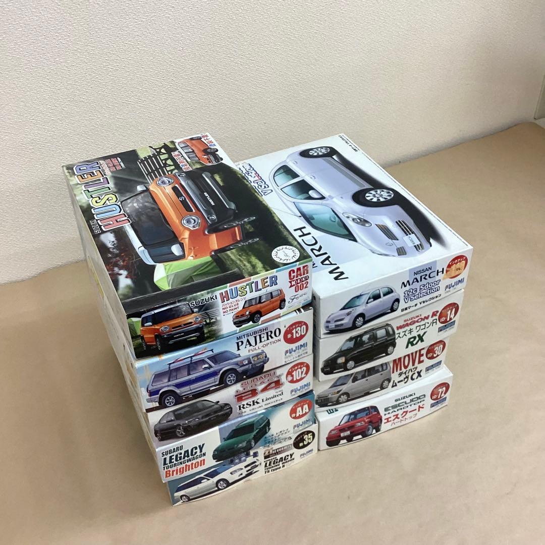 フジミ模型 1/24スケール ハスラーなど現行車含むプラモ9個セット 未組立品