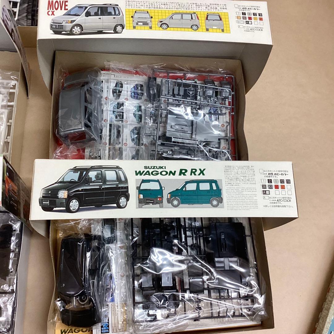 フジミ模型 1/24スケール ハスラーなど現行車含むプラモ9個セット 未組立品