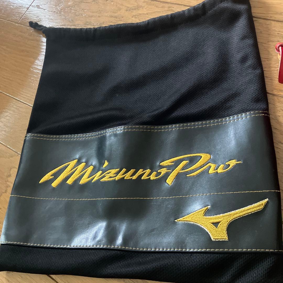 MizunoPro 軟式グローブ レッド 収納袋付き