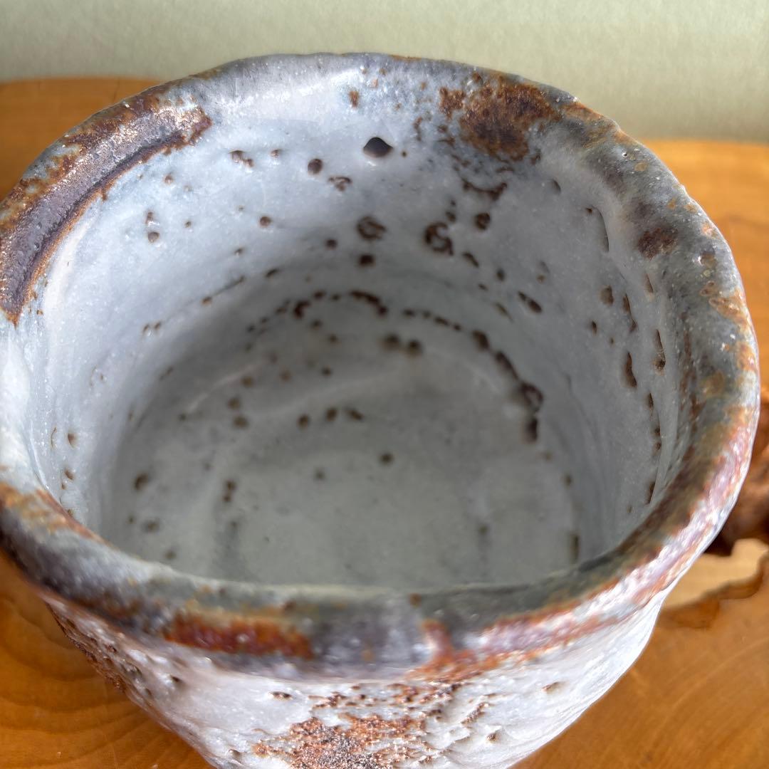 志野焼 小崎一陽造 抹茶碗 茶道具 共箱(54Hc)