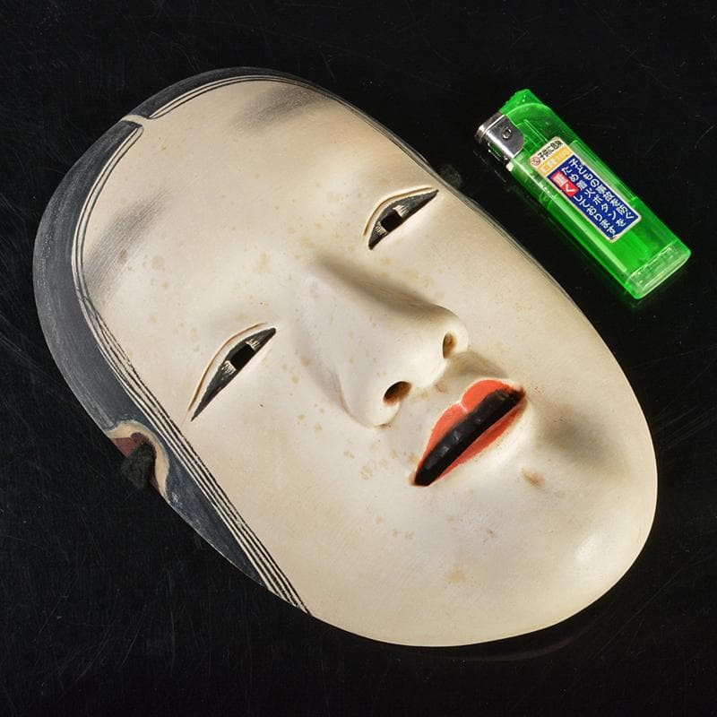 能面　能楽　雅楽　木彫　小面　在銘　C　R6841