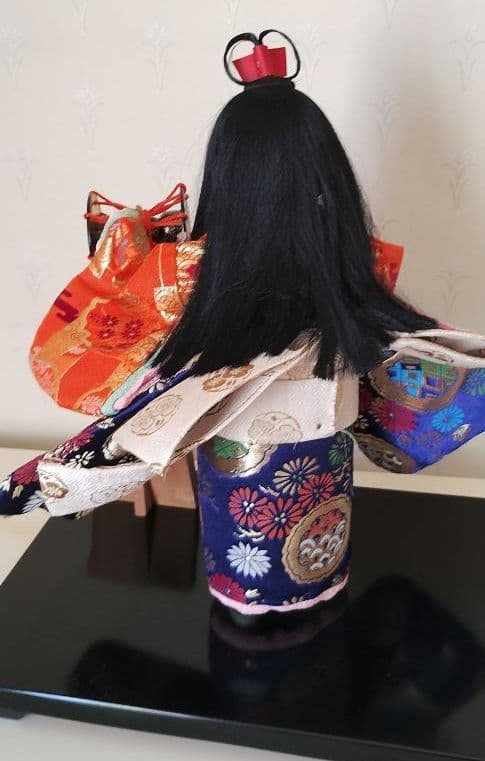 市松人形 「つづみ」ガラスケース入り　わらべ人形　明日香人形　8号