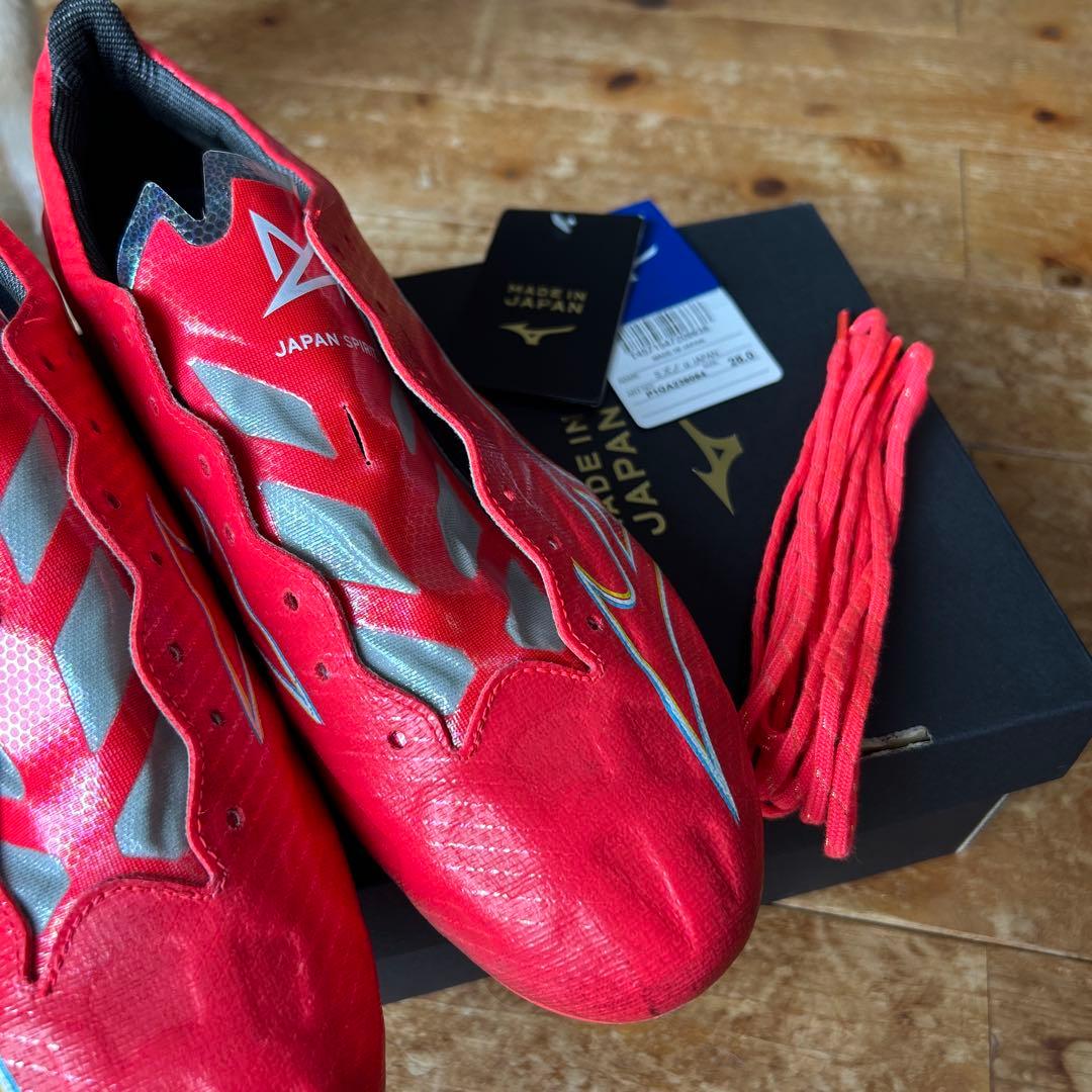Mizuno Alpha スパイクシューズ 赤 28センチ　日本製