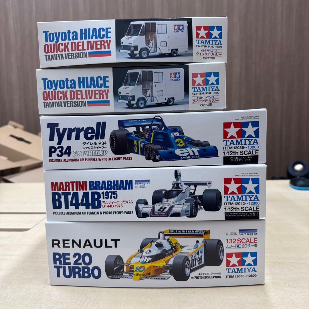 26 タミヤ　1/12 ルノーre マルティニ　ブラバム　タイレル　クイックデリ