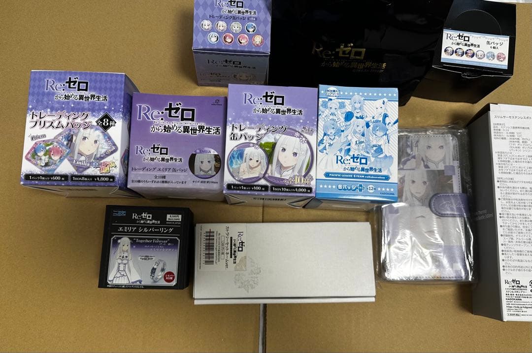 エミリア缶バッジ、シルバーリング