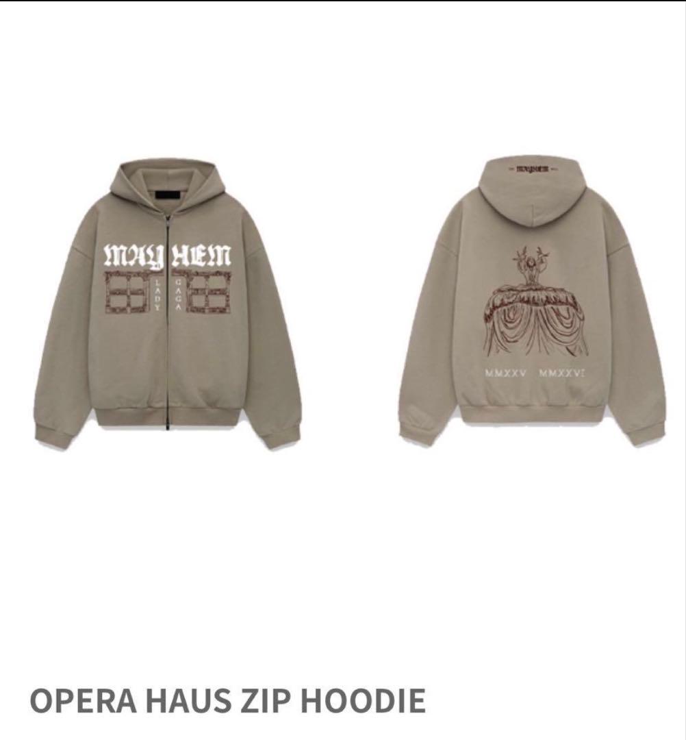 レディーガガ メイヘム パーカー　L ジッパーLady Gaga Mayhem