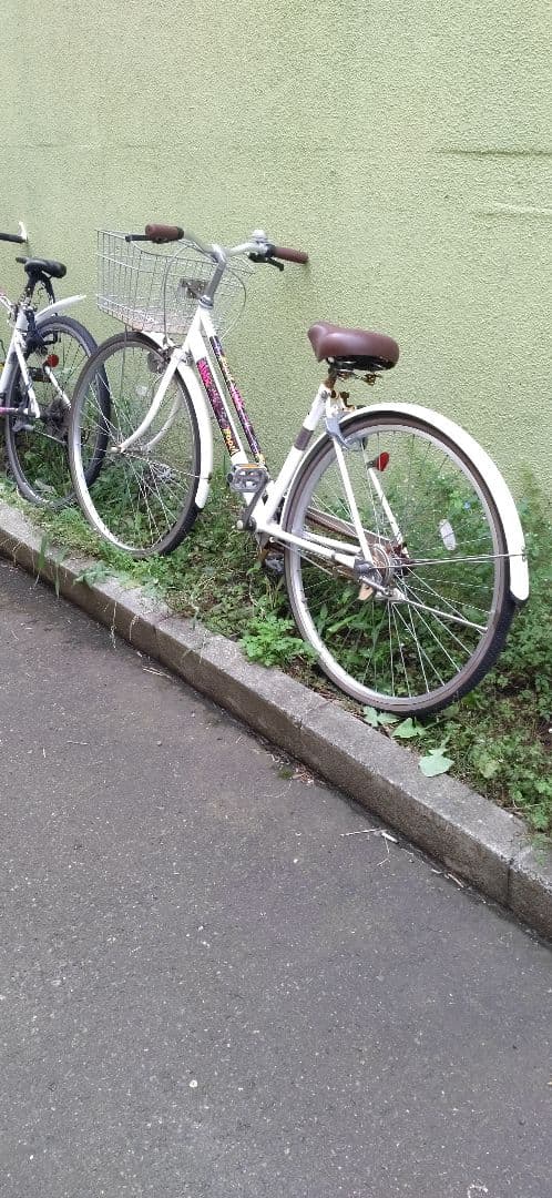 【札幌市内に引き取り限定】シティサイクル 27インチ ホワイト