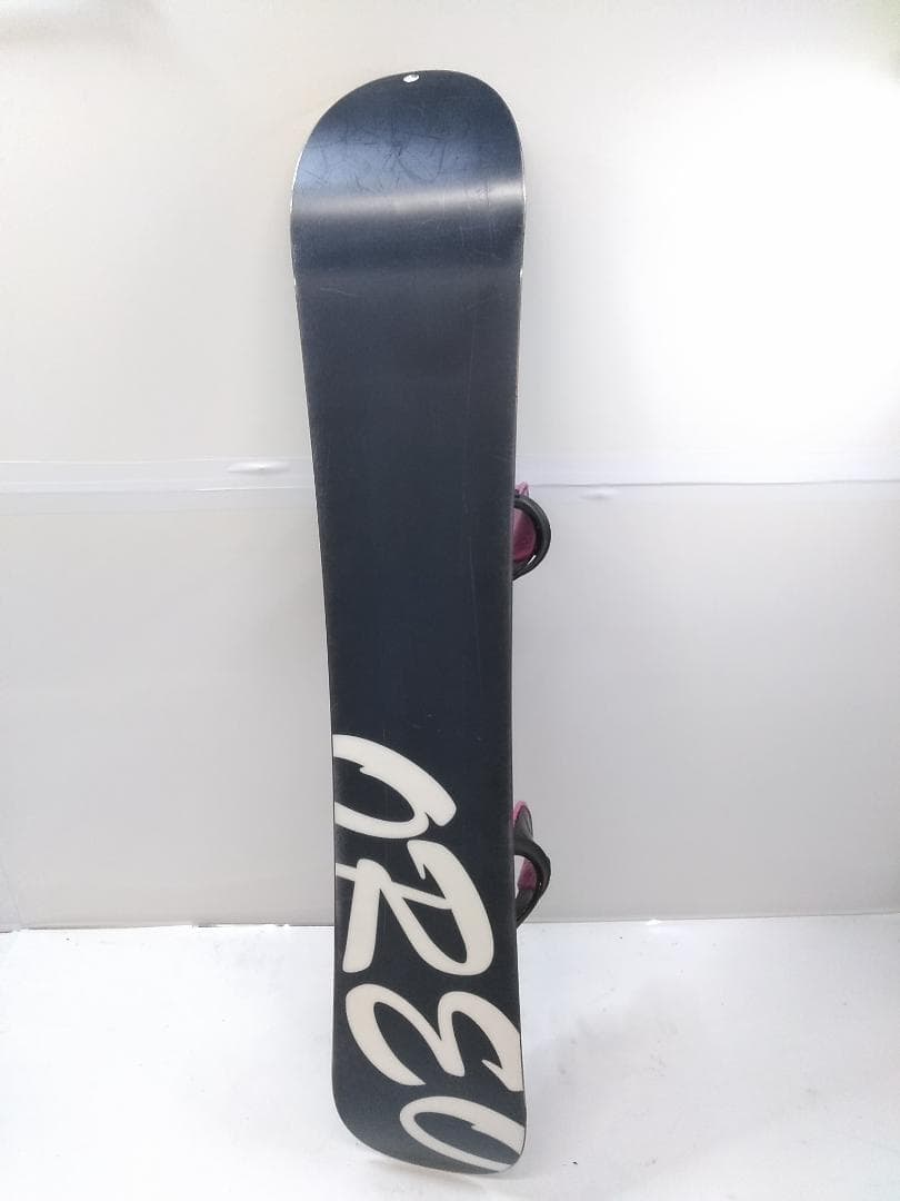 激安 OREO 153cm メンズスノーボード3点セット ビンS-M ケース付△