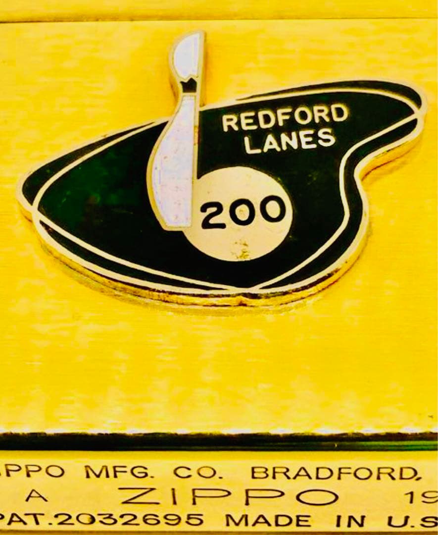 ロカビリー50sスタイル♠︎キドニー ♠︎ エナメル七宝♠︎真鍮／金色zippo®︎美品