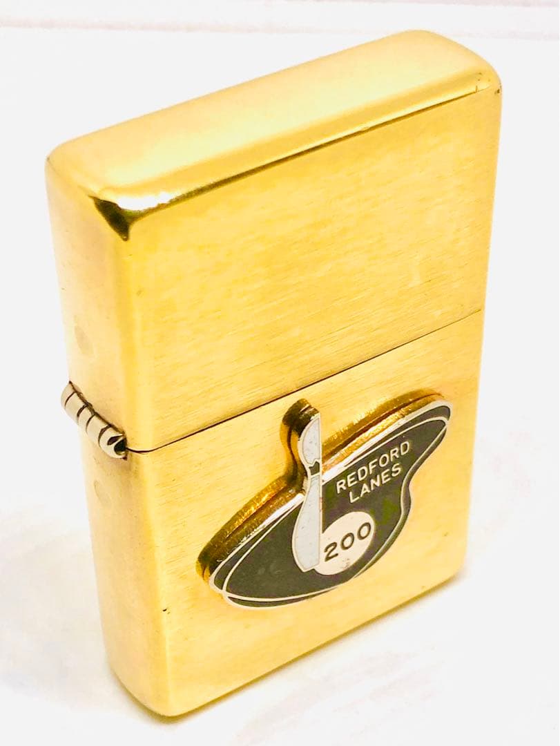 ロカビリー50sスタイル♠︎キドニー ♠︎ エナメル七宝♠︎真鍮／金色zippo®︎美品