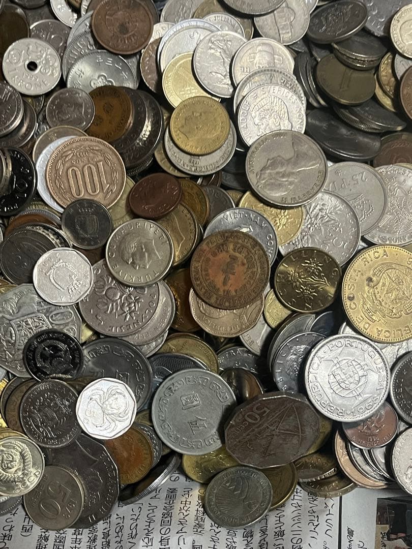 ナ*ツ様 5.2キロ まとめて 素材用 外国 硬貨 古銭 貨幣 アメリカ