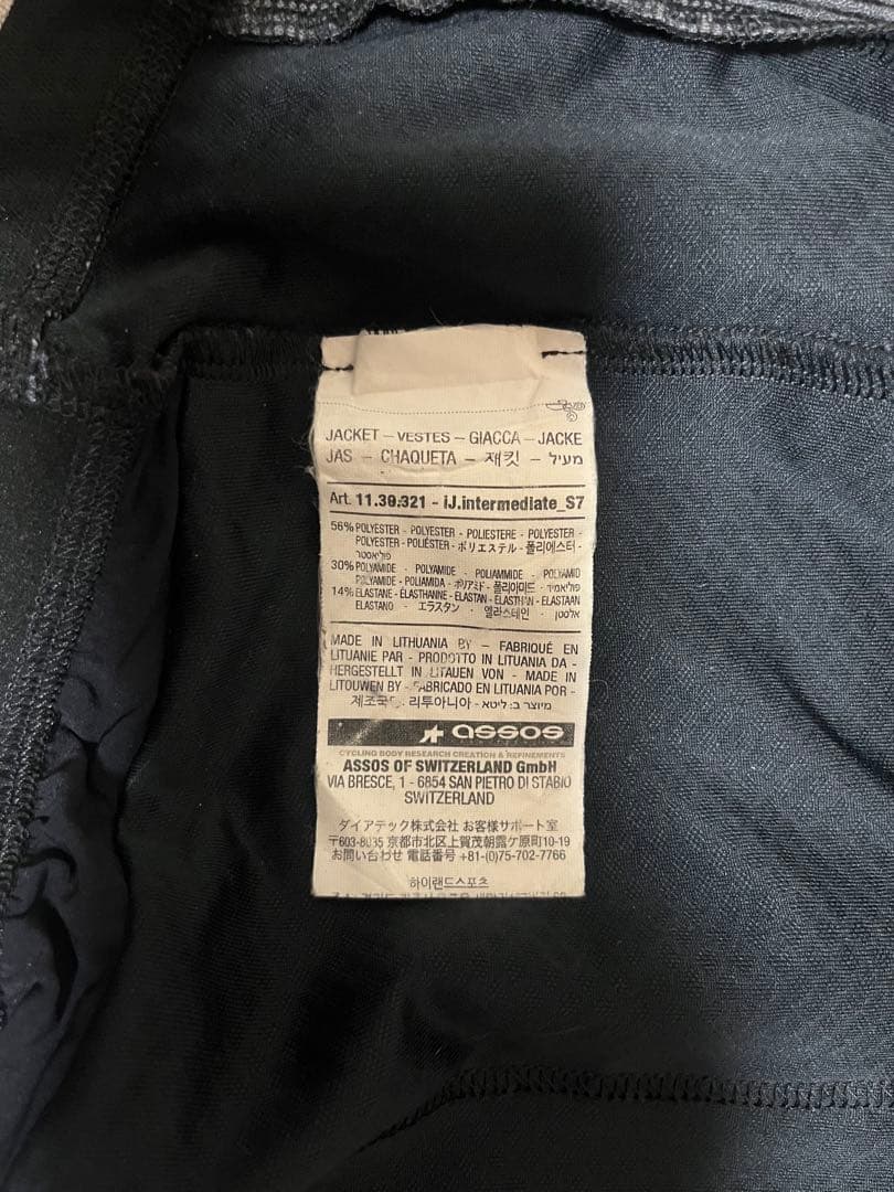⭐︎美品！⭐︎アソス　iJ.インターミディエイト S7_prof.BLACK！　M