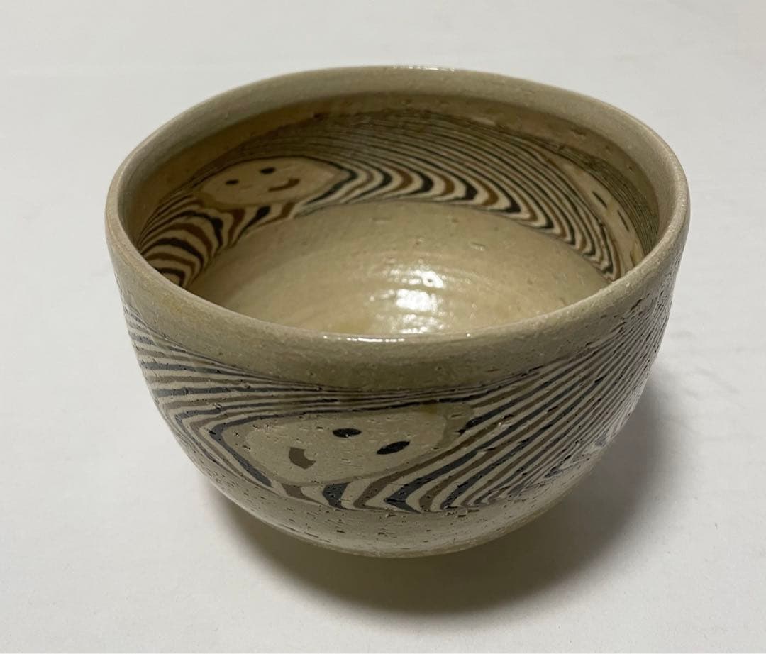 水野教雄　練り込み茶碗