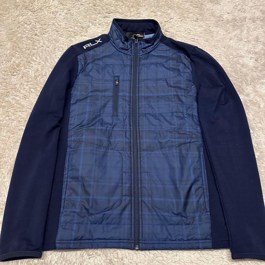 RLX アールエルエックス　ジャケット　中綿　切替　メンズ　サイズS相当　ロゴ