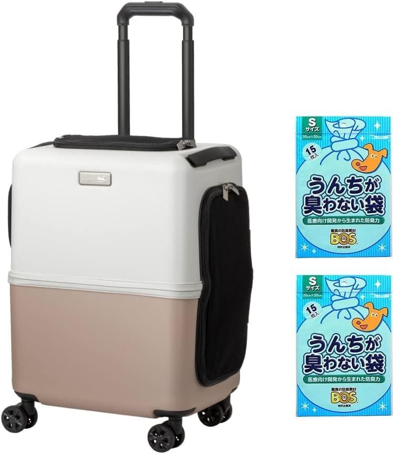 ペチコ 3001-M 犬用 猫用 ペット用キャリーケース(ピンク×ホワイト)