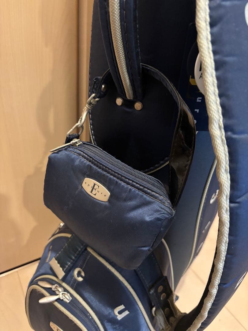 epicure ネイビー レディースキャディバッグ ゴルフクラブ15本セット