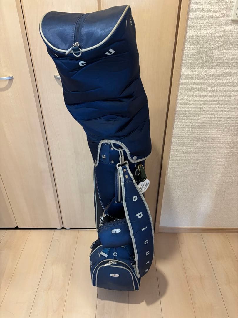 epicure ネイビー レディースキャディバッグ ゴルフクラブ15本セット