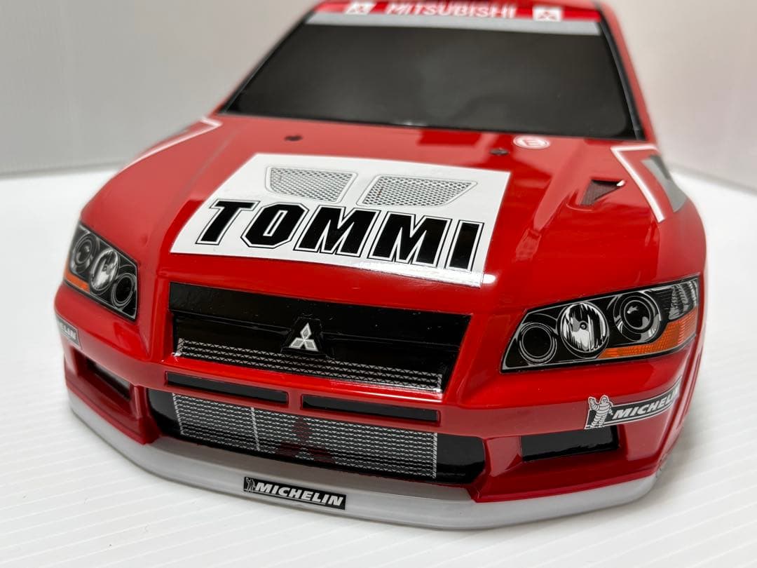 タミヤ 1/10 三菱ランサーエボリューションVII WRCボディ
