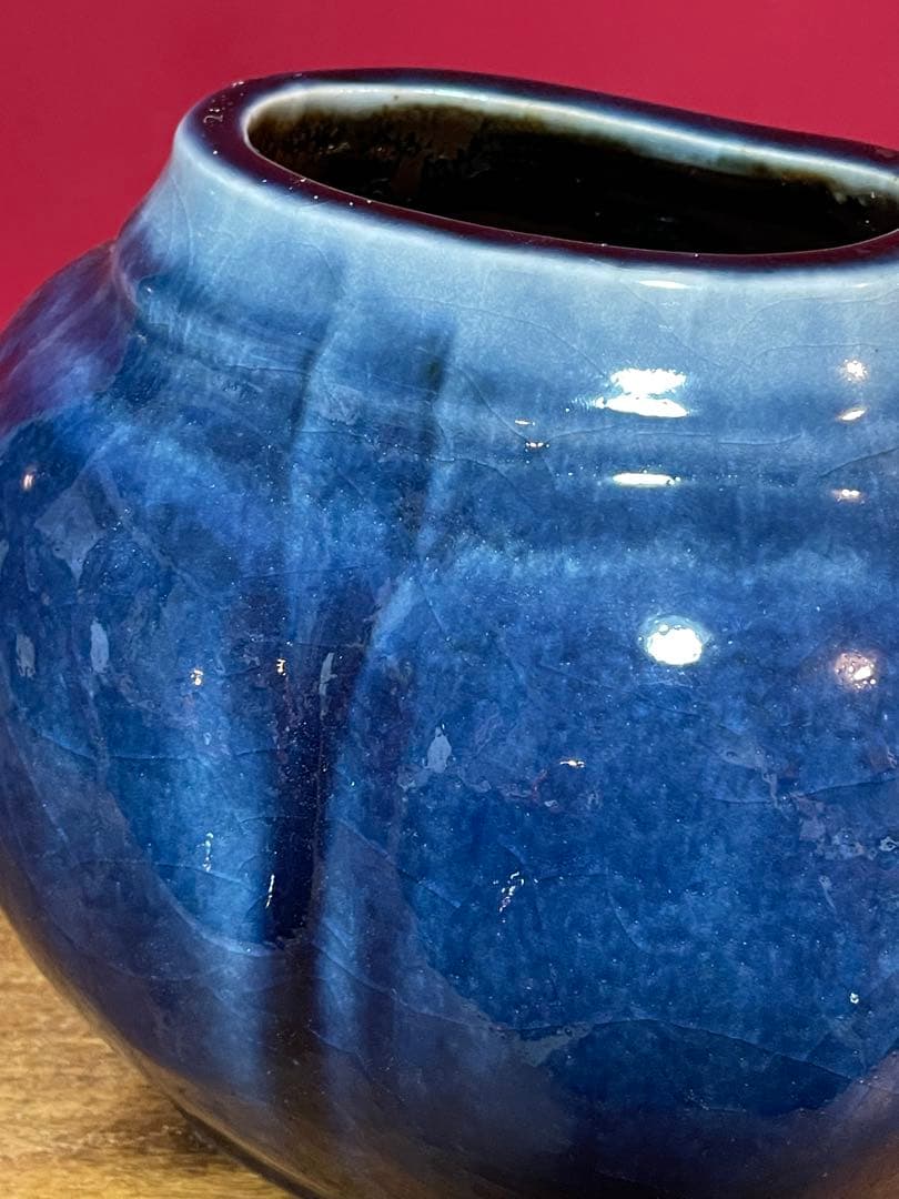 河井寛次郎 呉洲扁壷 河井敏孝識箱 美品 民藝(濱田庄司,柳宗悦)