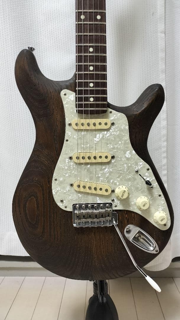 オリジナル エレキギター オイルフィニッシュ ギグバック付き