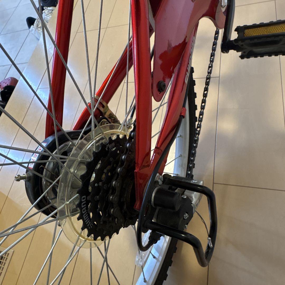 子供用　マウンテンバイク　24インチ　自転車　赤　キッズ　男の子　愛知県　レッド