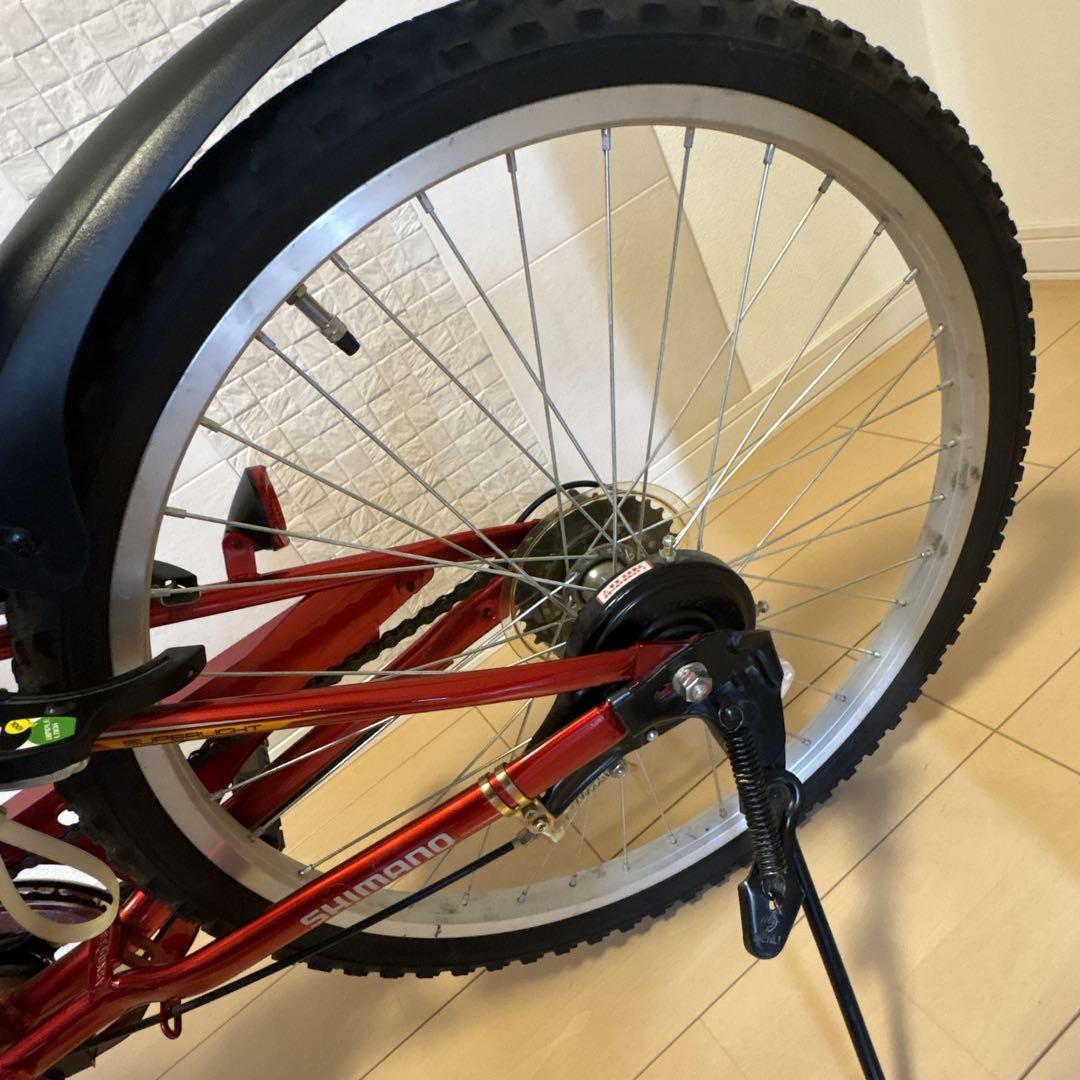 子供用　マウンテンバイク　24インチ　自転車　赤　キッズ　男の子　愛知県　レッド