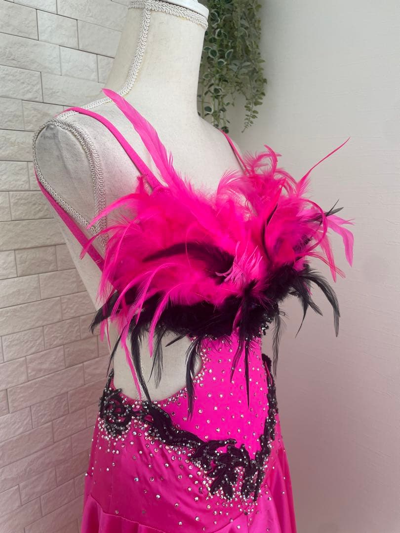 社交ダンス【TAKADANCE】ラテンドレス　タカダンドレス　ピンク