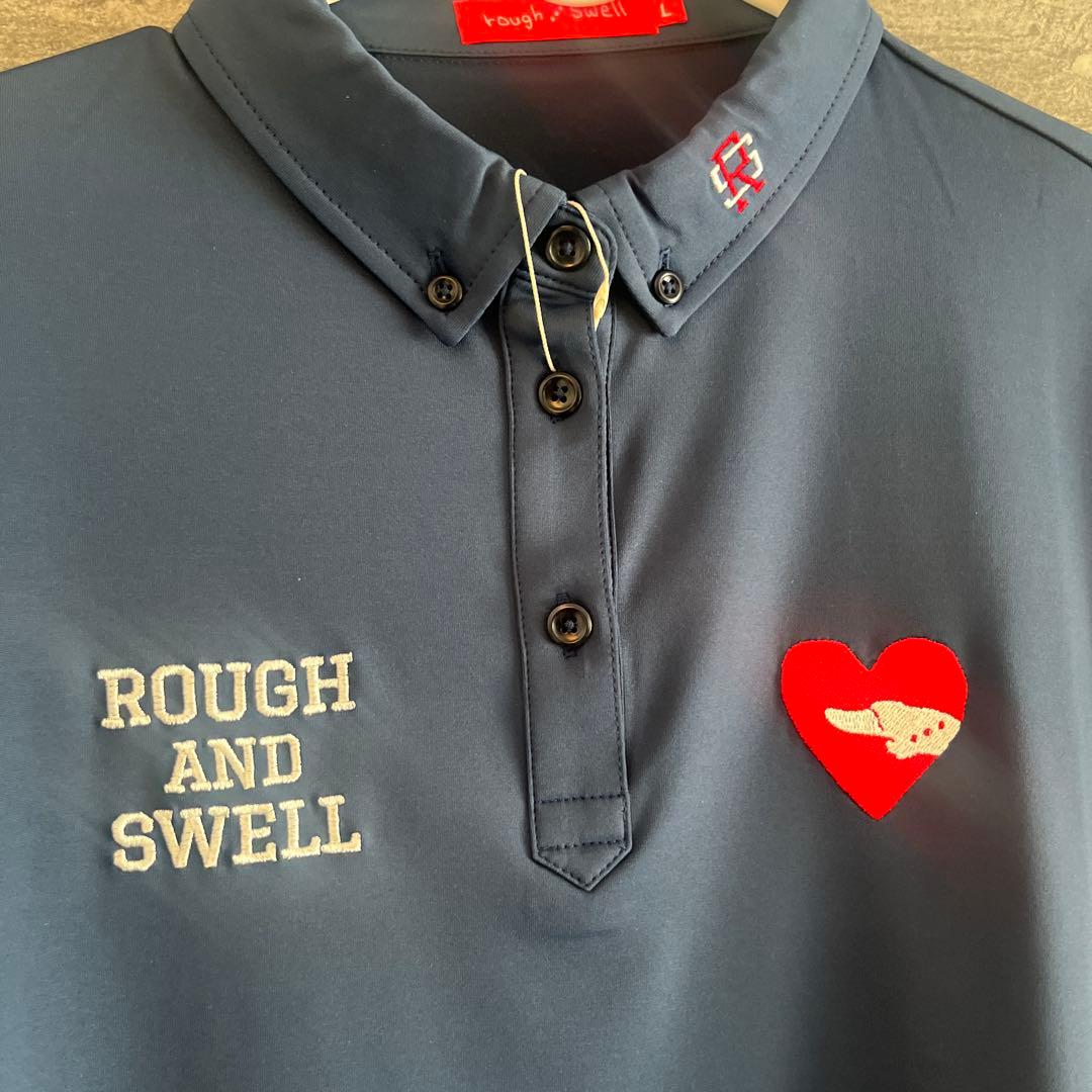 新品★ROUGH AND SWELL ネイビー 長袖シャツ