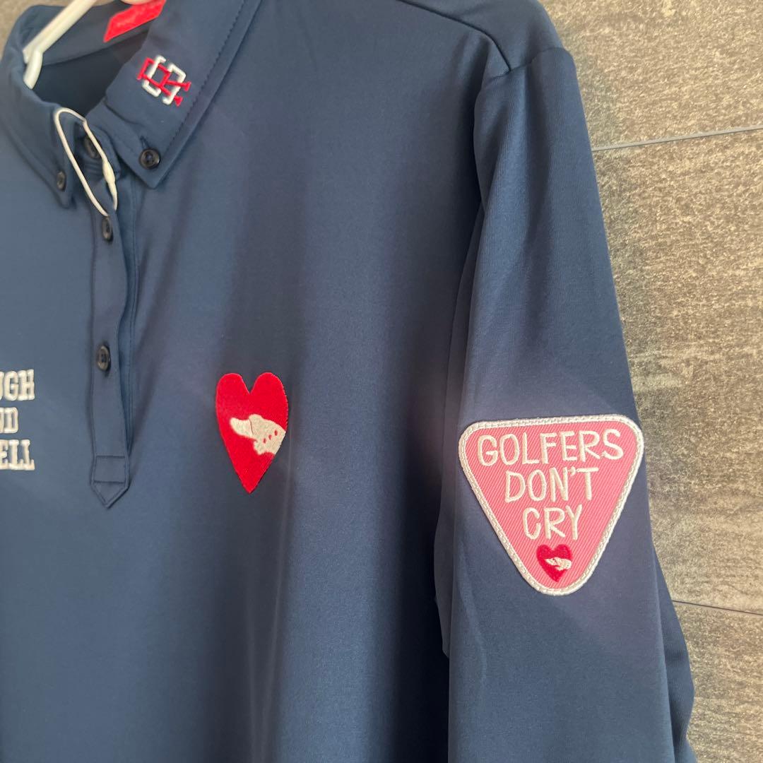 新品★ROUGH AND SWELL ネイビー 長袖シャツ