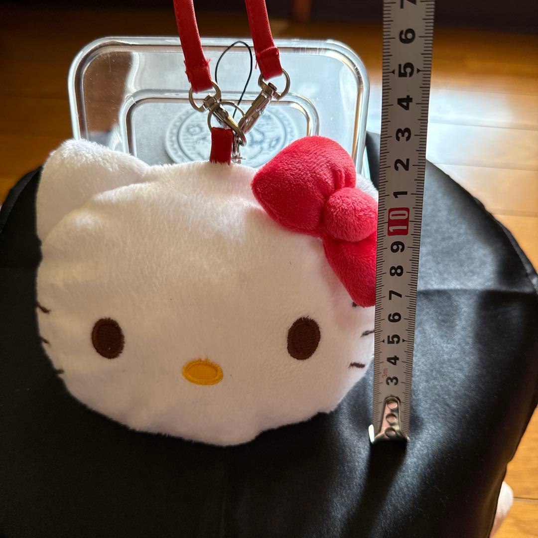 [平成レトロ]⭐️サンリオ⭐️キティ顔型ストラップ付きポーチ 2012年製[激レア]