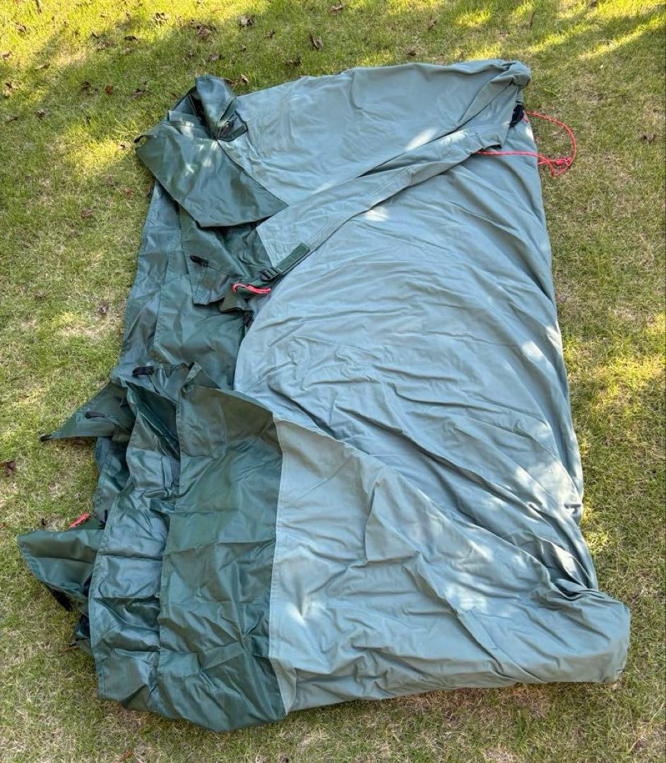 サーカスTCDX+ダックグリーン、グランドシート、タープ連結アダプター