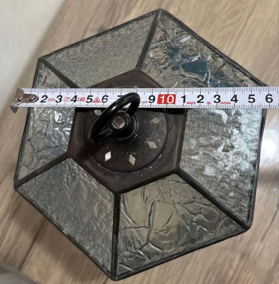 【レア】昭和　和柄　骨董　レトロ　ステンドグラス　インテリアディスプレイ　窓辺