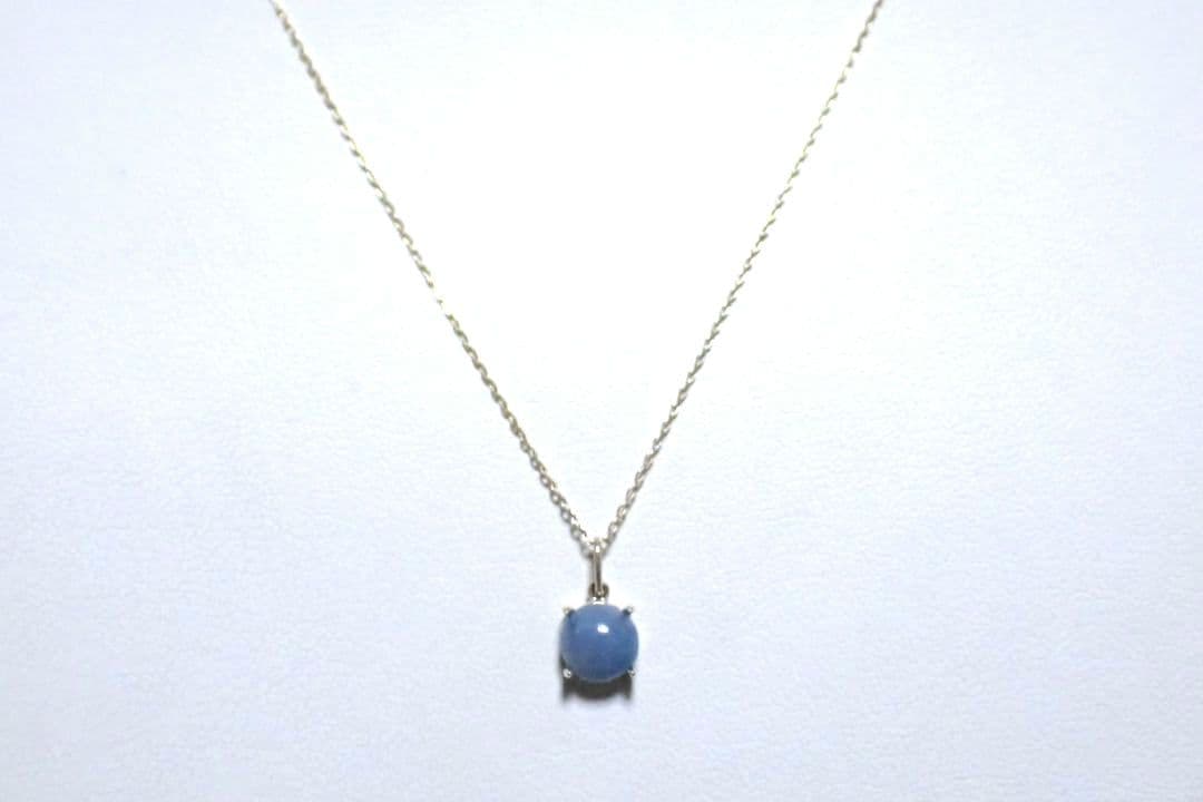 糸魚川翡翠　入コン沢　青　10金　５ミリ　丸　ペントップ　②　送料無料