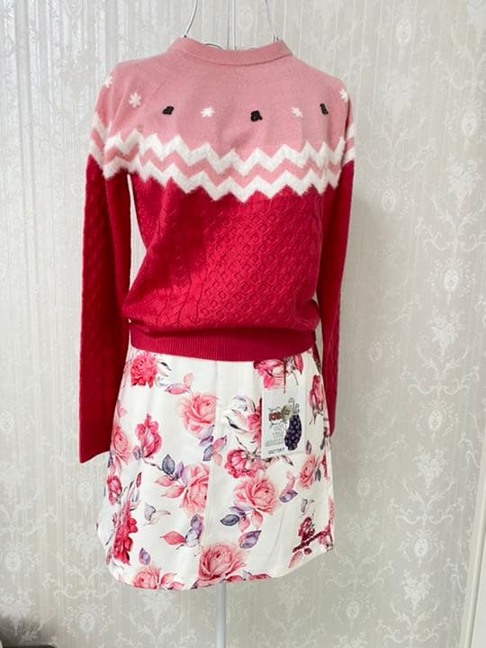 archivio ゴルフウェア レディース　セーター　トップス　ピンク　可愛い