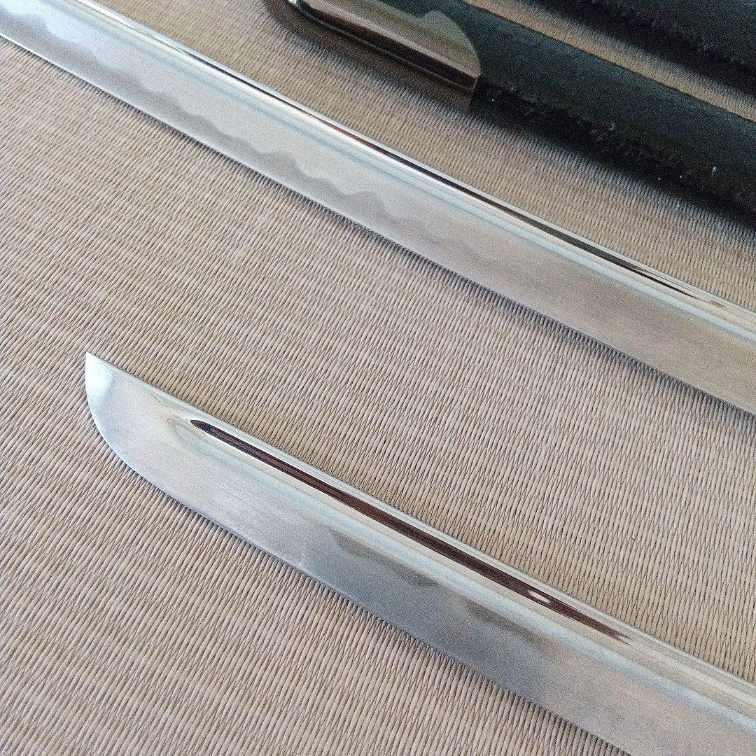 二刀流　大刀小刀セット　海鼠鍔　模造刀　宮本武蔵イメージの刀